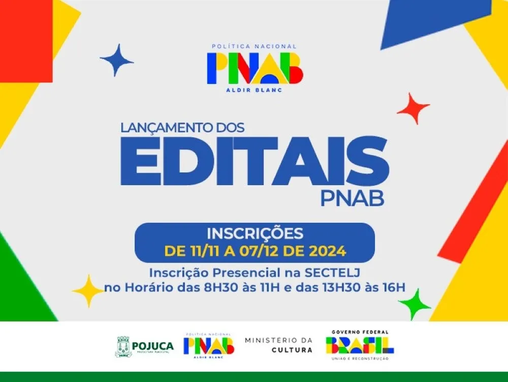Prefeitura de Pojuca lança editais do PNAB 2024