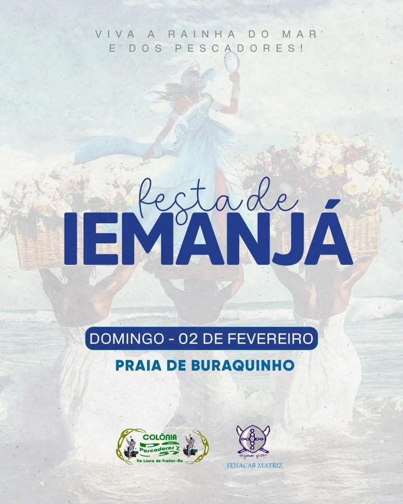 Iemanjá é celebrada com tradição e devoção na Praia de Buraquinho